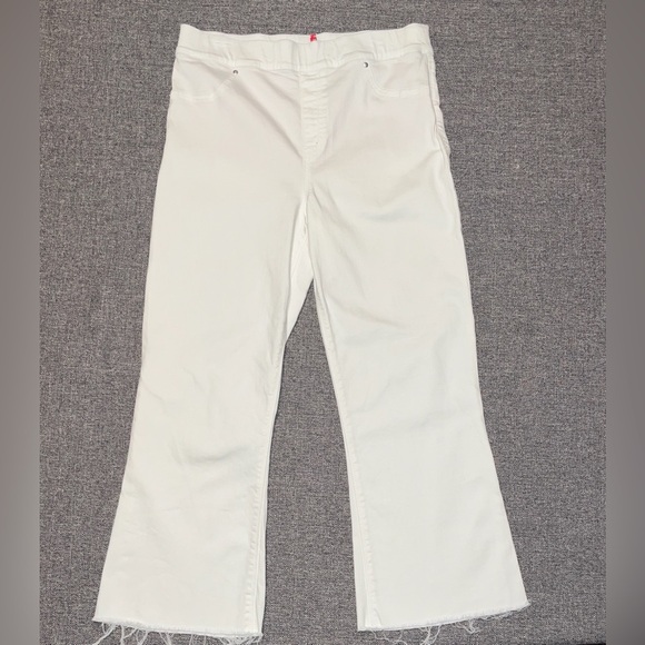 Spanx White Jeans with Elastic Waist Band Women’s Size XL - Picture 2 of 9